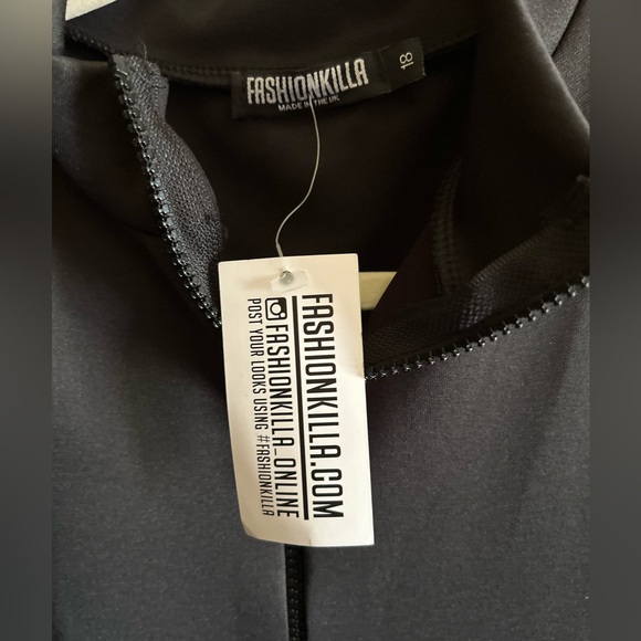 Fashionkilla Plus zip detail bodysuit in black NWT - Picture 7 of 8